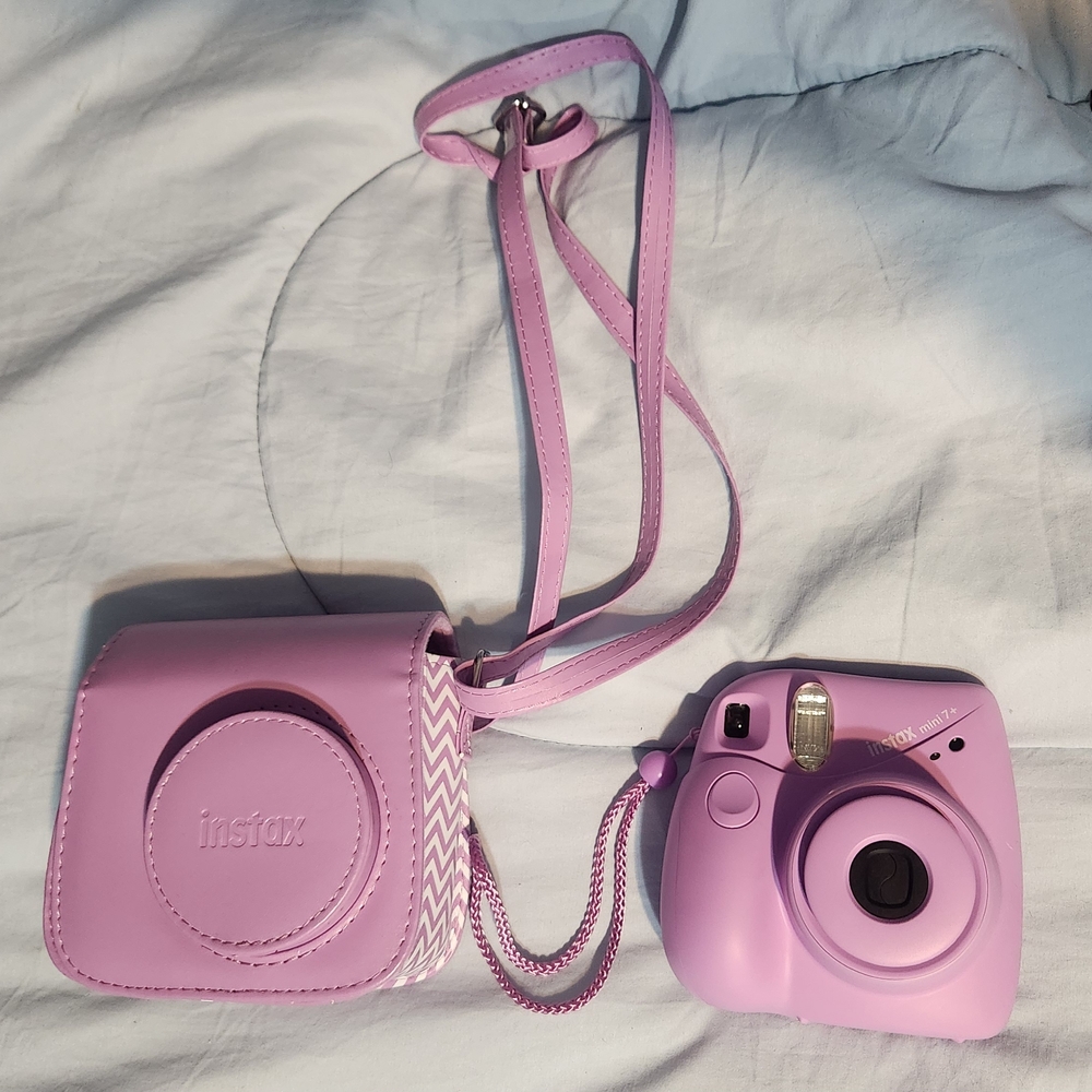 Instax Lavender Instant Camera with Case